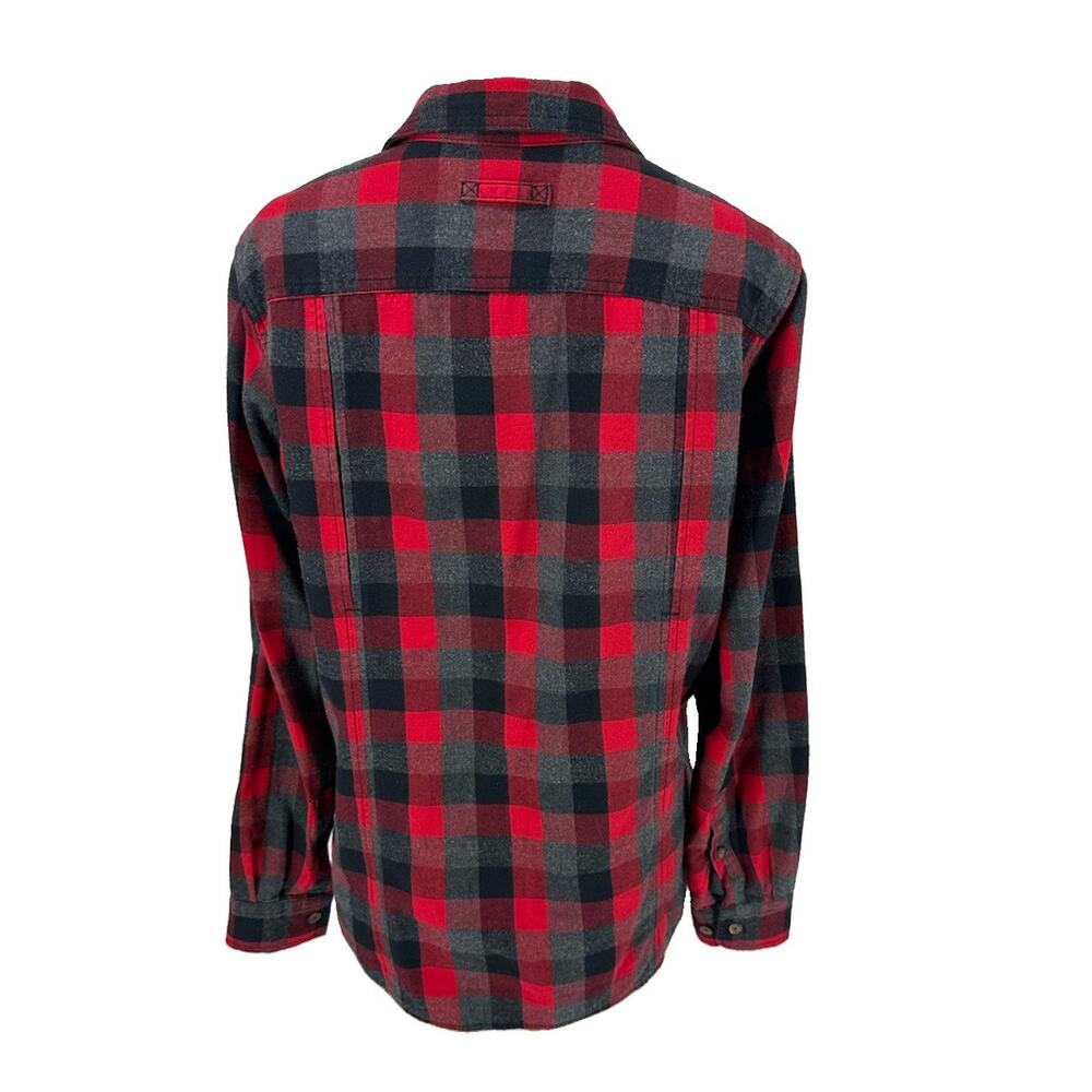 Duluth Trading Large Women's Free Swingin' Flannel Shirt Item 65505 Cotton 60-14 - Picture 3 of 7